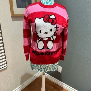 Hello Kitty Red and Pink Sweater. Holiday sweater